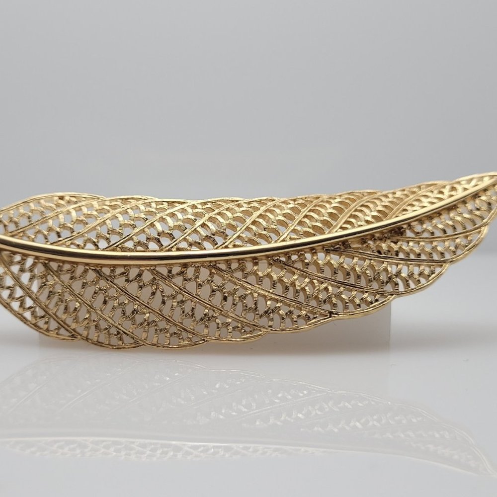 Monet Leaf Brooch